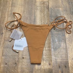 Monday Swimwear Hanalei Bikini Bottom in Toffee.